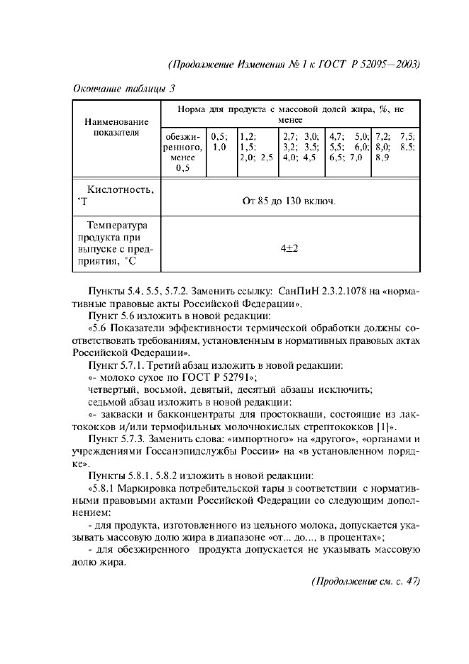 Изменение №1 к ГОСТ Р 52095-2003  (фото 2 из 3)