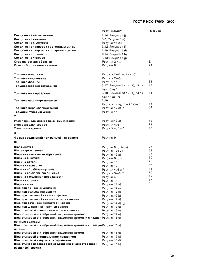 ГОСТ Р ИСО 17659-2009 Сварка. Термины многоязычные для сварных соединений (фото 31 из 40)