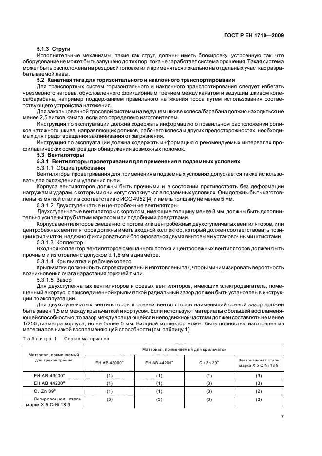 ГОСТ Р ЕН 1710-2009 Оборудование и компоненты, предназначенные для применения в потенциально взрывоопасных средах подземных выработок шахт и рудников (фото 13 из 36)