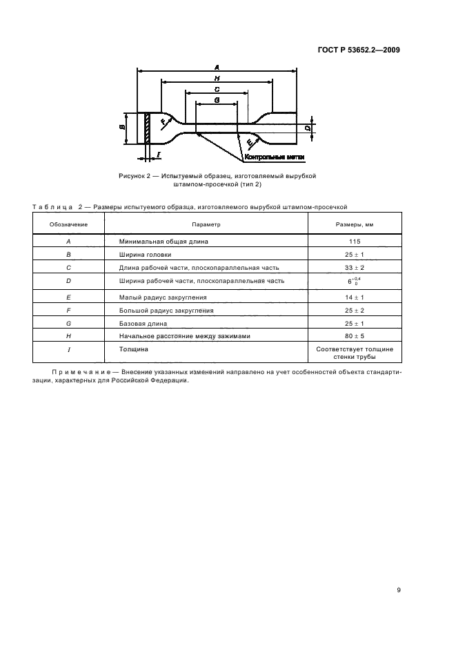 ГОСТ Р 53652.2-2009 Трубы из термопластов. Метод определения свойств при растяжении. Часть 2. Трубы из непластифицированного поливинилхлорида, хлорированного поливинилхлорида и ударопрочного поливинилхлорида (фото 11 из 12)