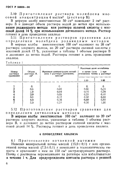 ГОСТ Р 50689-94 Почвы. Определение подвижных соединений молибдена по методу Григга в модификации ЦИНАО (фото 8 из 14)